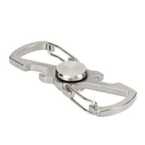 Munkees Spinner Carabiner Silver