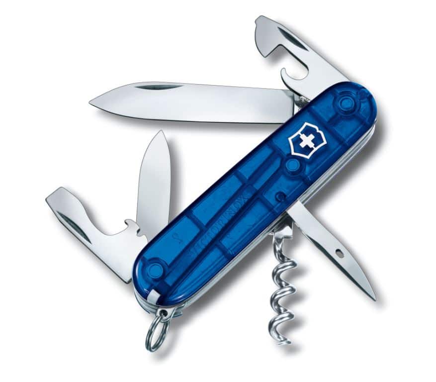 53.Victorinox Zakmes Swiss Army Spartan 12f blue transp blst