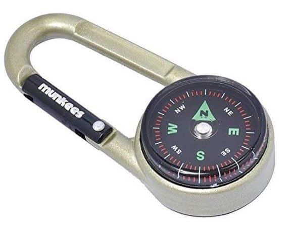 Munkees Carabiner Compass with Thermometer