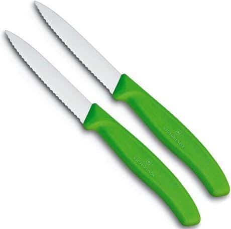 Victorinox Groente-/schilmesje, groen, kartel, 2stuks