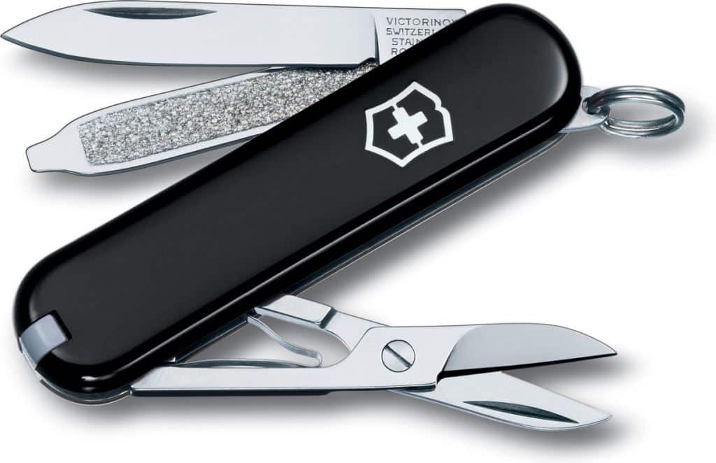 14. Victorinox ClassicSD 7f. Zwart Zakmes