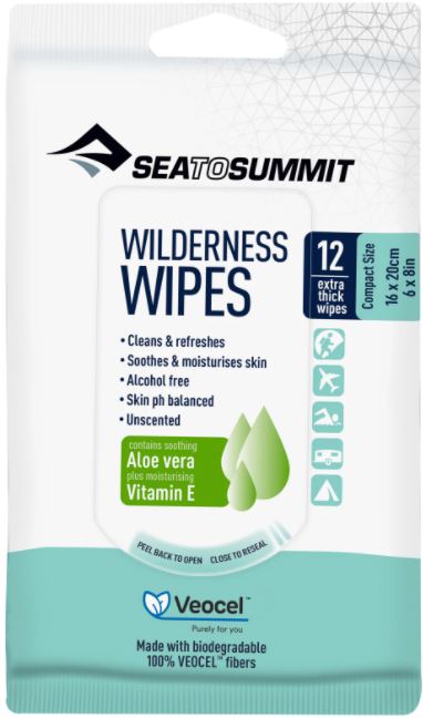 Sea to Summit Wilderness Wipes Compact Reiswasdoekjes