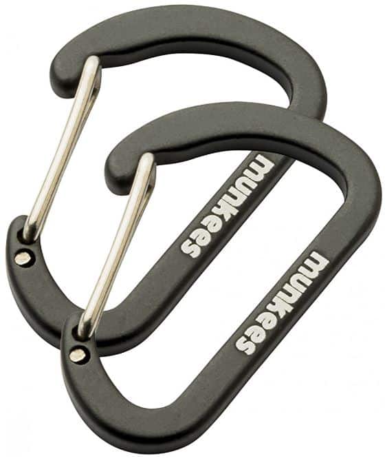 Munkees Flat Wiregate Carabiner 2 stuks