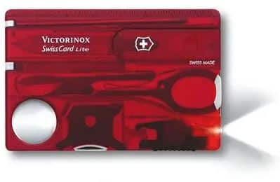 Victorinox SwissCard Lite transp.rood 13 functions