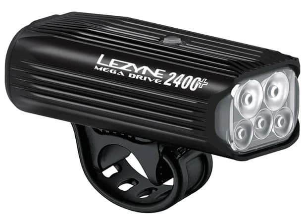 Lezyne Mega Drive 2400+ Front Black