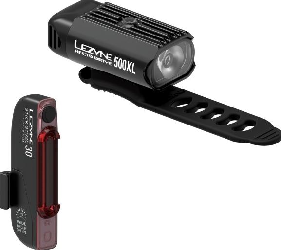 Lezyne Hecto Drive 500XL/Stick Pair - Black