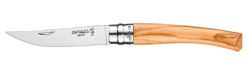 Opinel N08, Opinel Effilé, RVS/olijf, doos