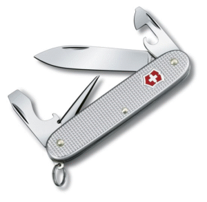 139. Victorinox Pioneer 8f. Zilver alox zakmes