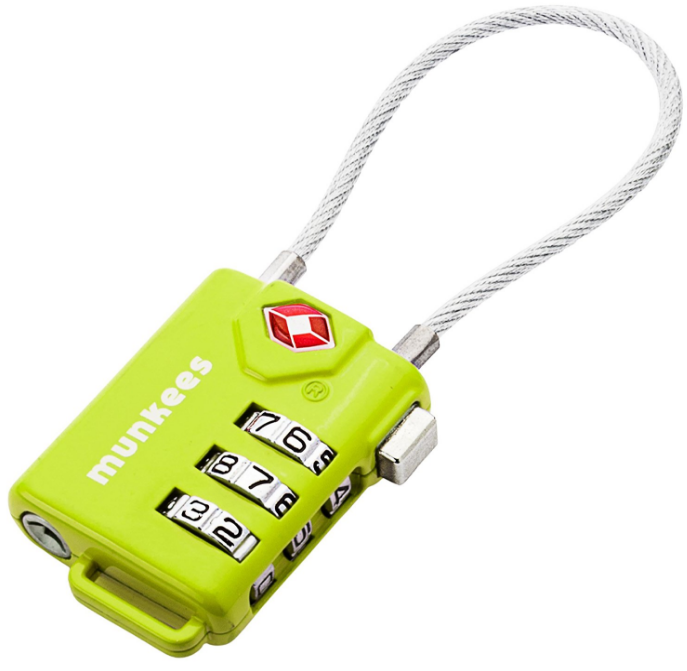 Munkees TSA Cable Combination Lock - Afbeelding 1