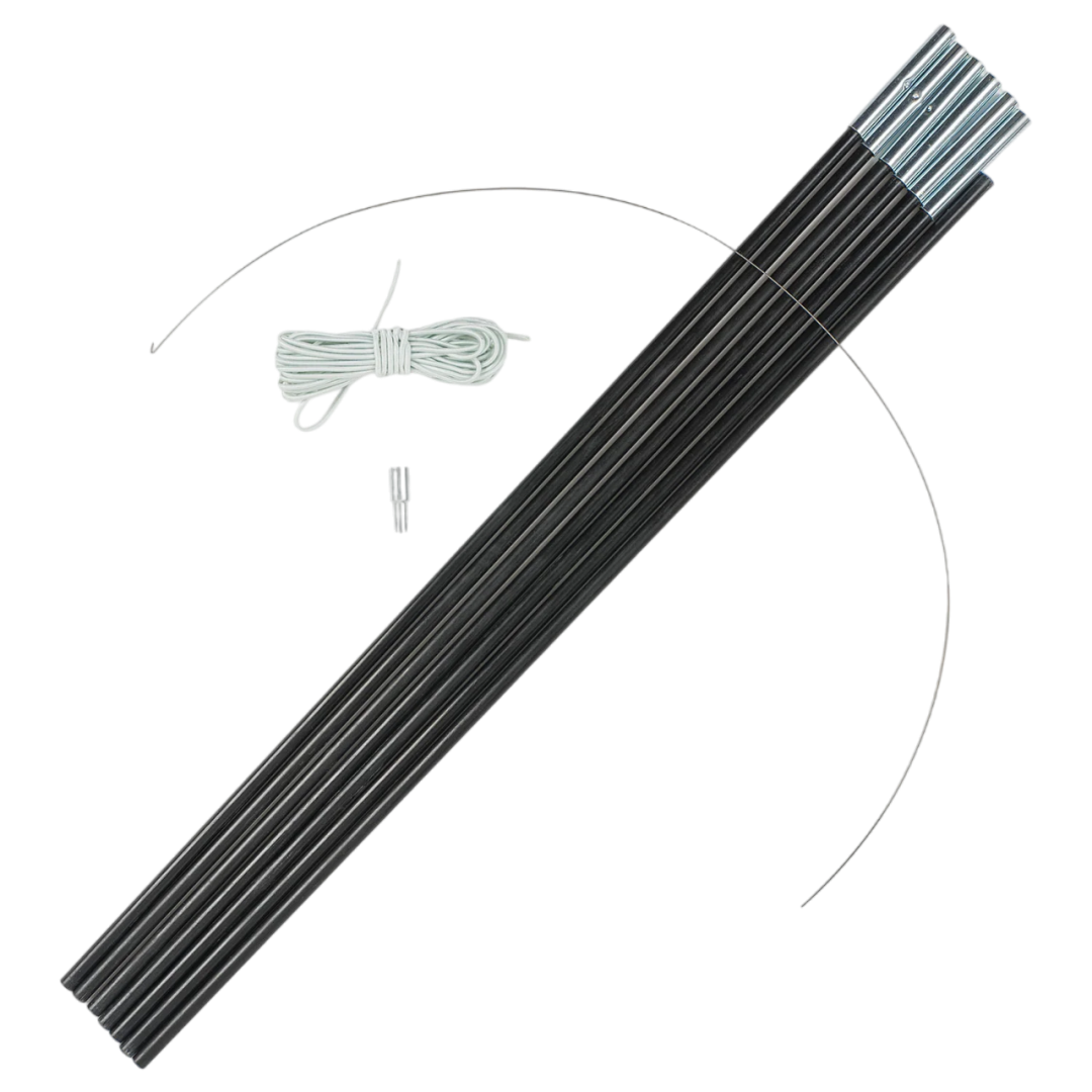 Highlander Tent Pole Kit, Fibreglas, 9.5 mm - Afbeelding 1