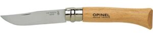 Opinel 26. No.10 RVS Inox zakmes - Beukenhout