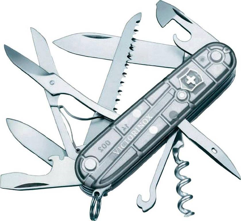 2. Victorinox Huntsman 15f. Grijs Zakmes - Afbeelding 1