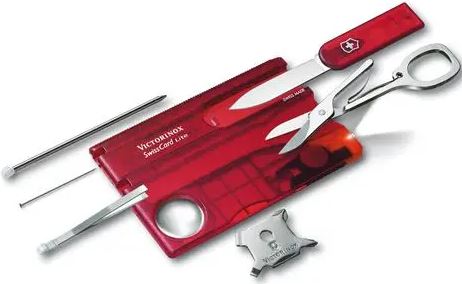 Victorinox SwissCard Lite transp.rood 13 functions - Afbeelding 3