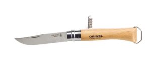 Opinel Kurkentrekker-Zakmes met opener N°10, Gourmets, Blits