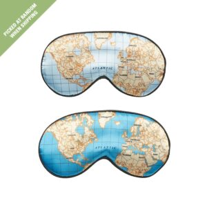 Kikkerland Maps Ultra Soft Sleep Mask