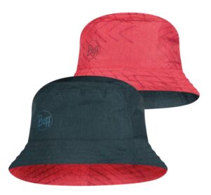 Buff Travel Bucket Hat Collage Red-Black zonnehoed