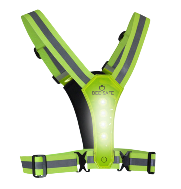 Bee-safe Led Vest USB Phone pocket - Afbeelding 3
