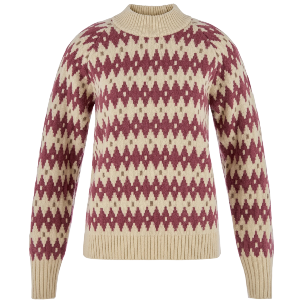 FjallRaven Övik Jacquard Knit damestrui - Afbeelding 4