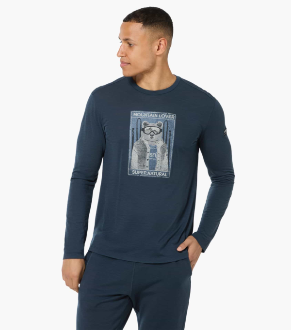 SuperNatural Bearski LS T-Shirt heren - Afbeelding 4