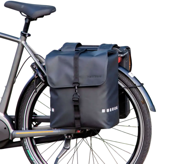 New Looxs fietstas dubbel Odense black 39L - Afbeelding 6