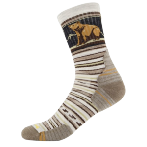 Smartwool Hike Targeted Cushion Bear Stripe Mid Crew herensokken