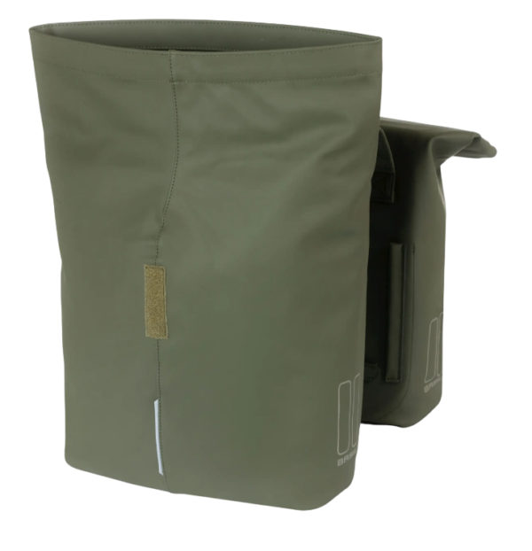 Basil fietstas dubbel City moss green 28-32L - Afbeelding 4