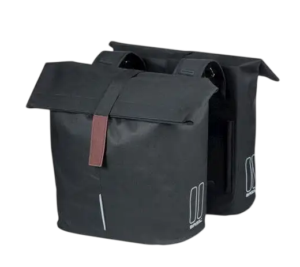 Basil fietstas dubbel City zwart 28-32L