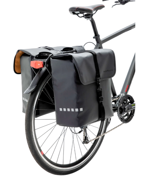 New Looxs fietstas dubbel Odense black 39L - Afbeelding 5