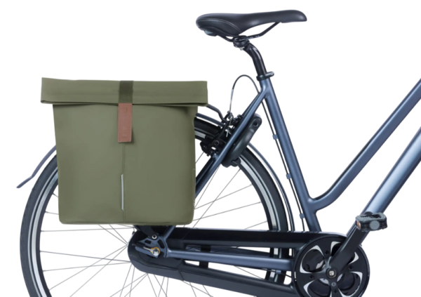 Basil fietstas dubbel City moss green 28-32L - Afbeelding 3